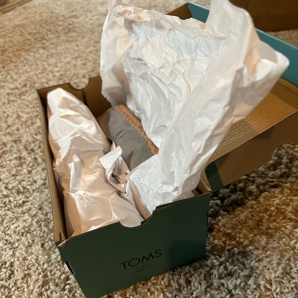 Women’s Toms grey suede leather wrap alpargatas - Picture 3 of 7